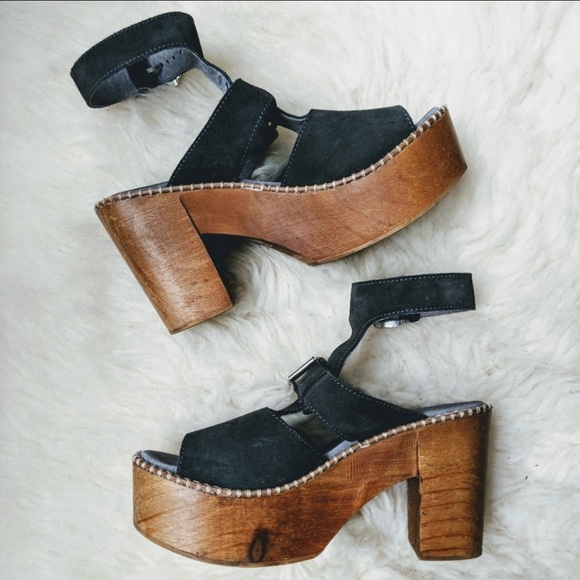 Free People Shoes - Platform Ankle Strap Heel Clogs 38.5